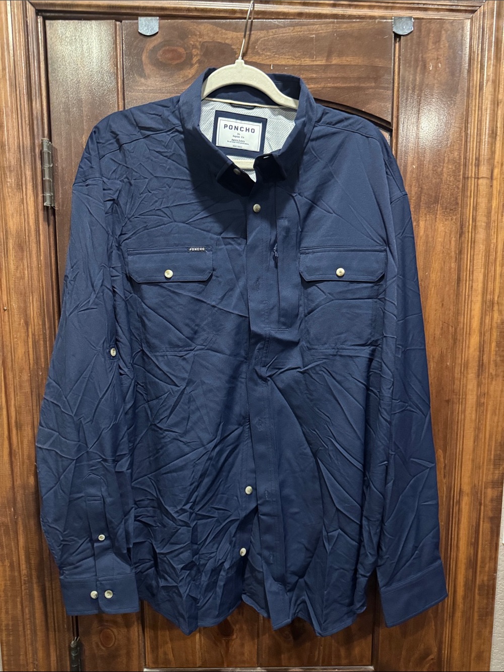Poncho Men's Navy Original Shirt